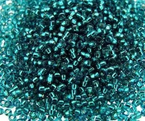 15-1424, Miyuki 8.2g Silver Lined Teal