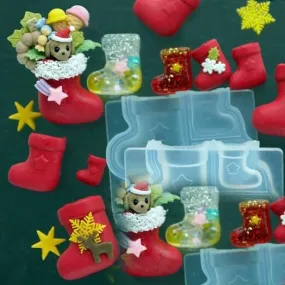 3D Christmas Stocking Silicone Mold