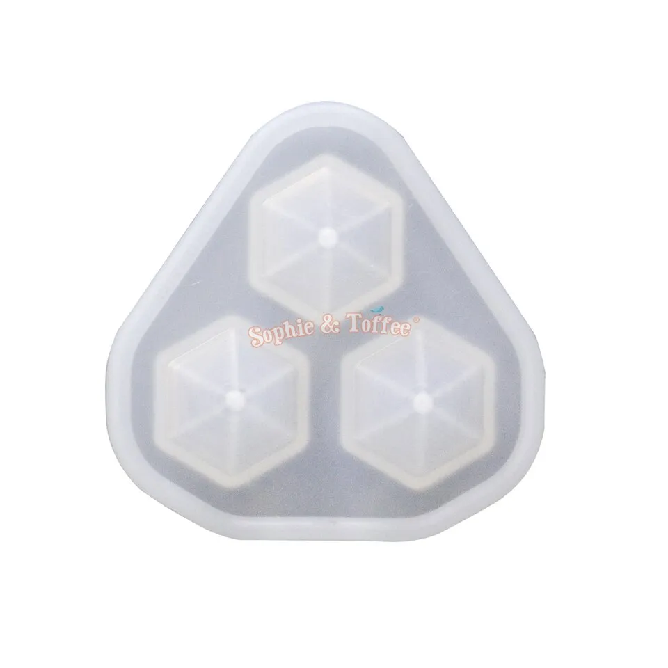 3D Diamond Silicone Mold (11mm) (4 pieces)