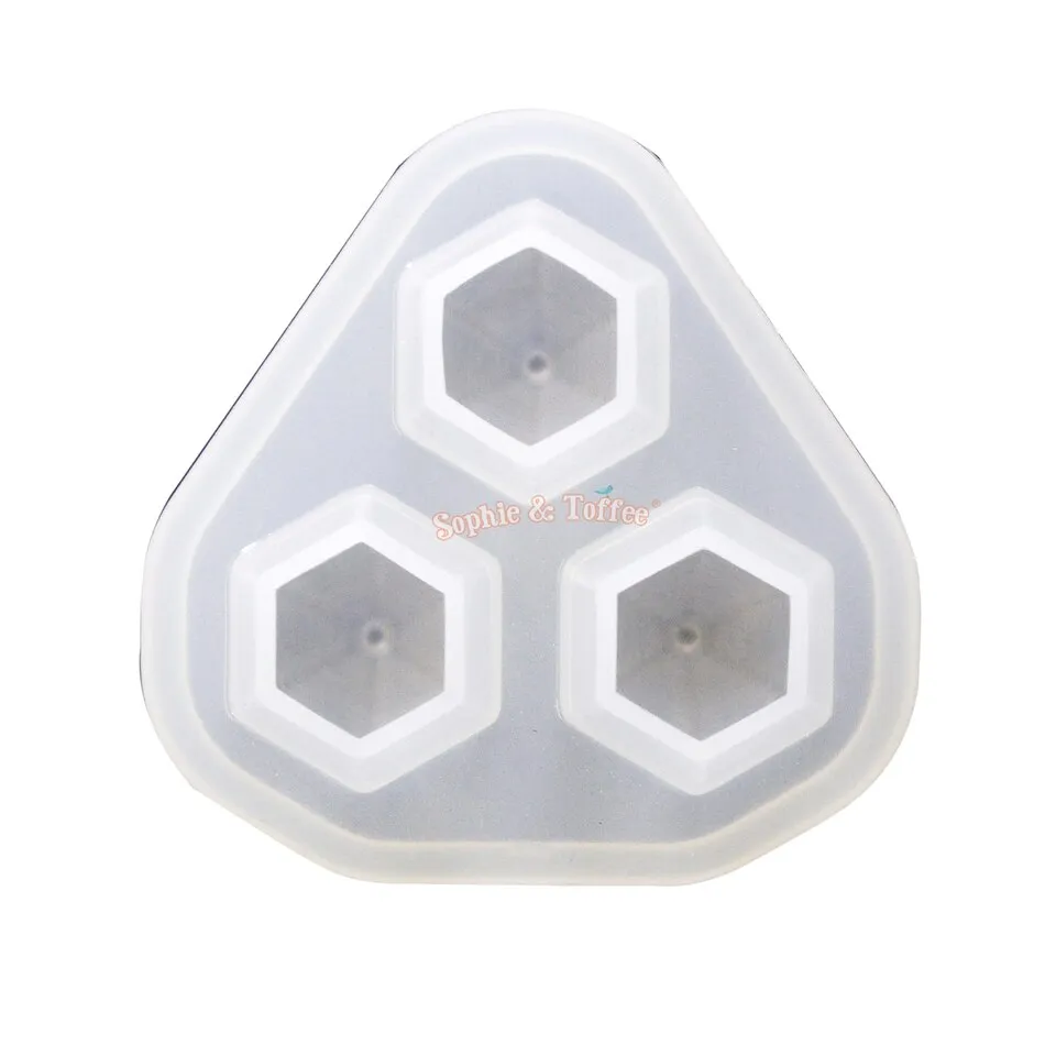 3D Diamond Silicone Mold (11mm) (4 pieces)