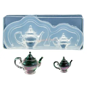 3D Miniature Victorian Teapot Silicone Mold