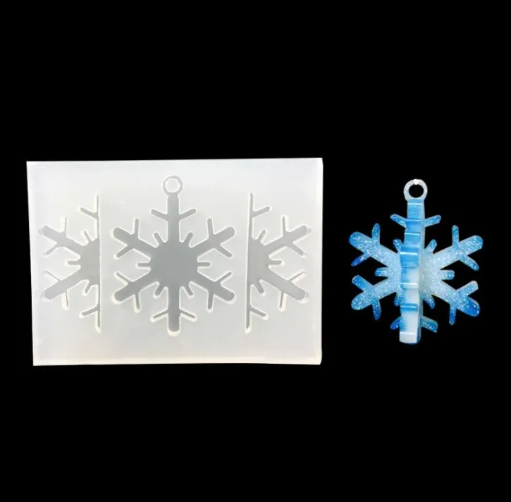 3D Snowflakes Clear Silicone Mold