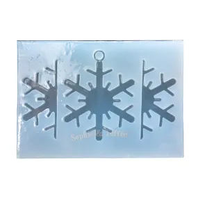 3D Snowflakes Clear Silicone Mold