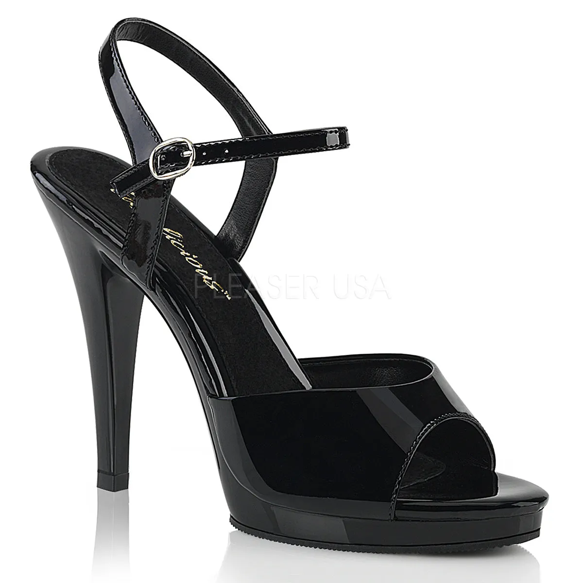 4" Heel FLAIR-409 Black Pat