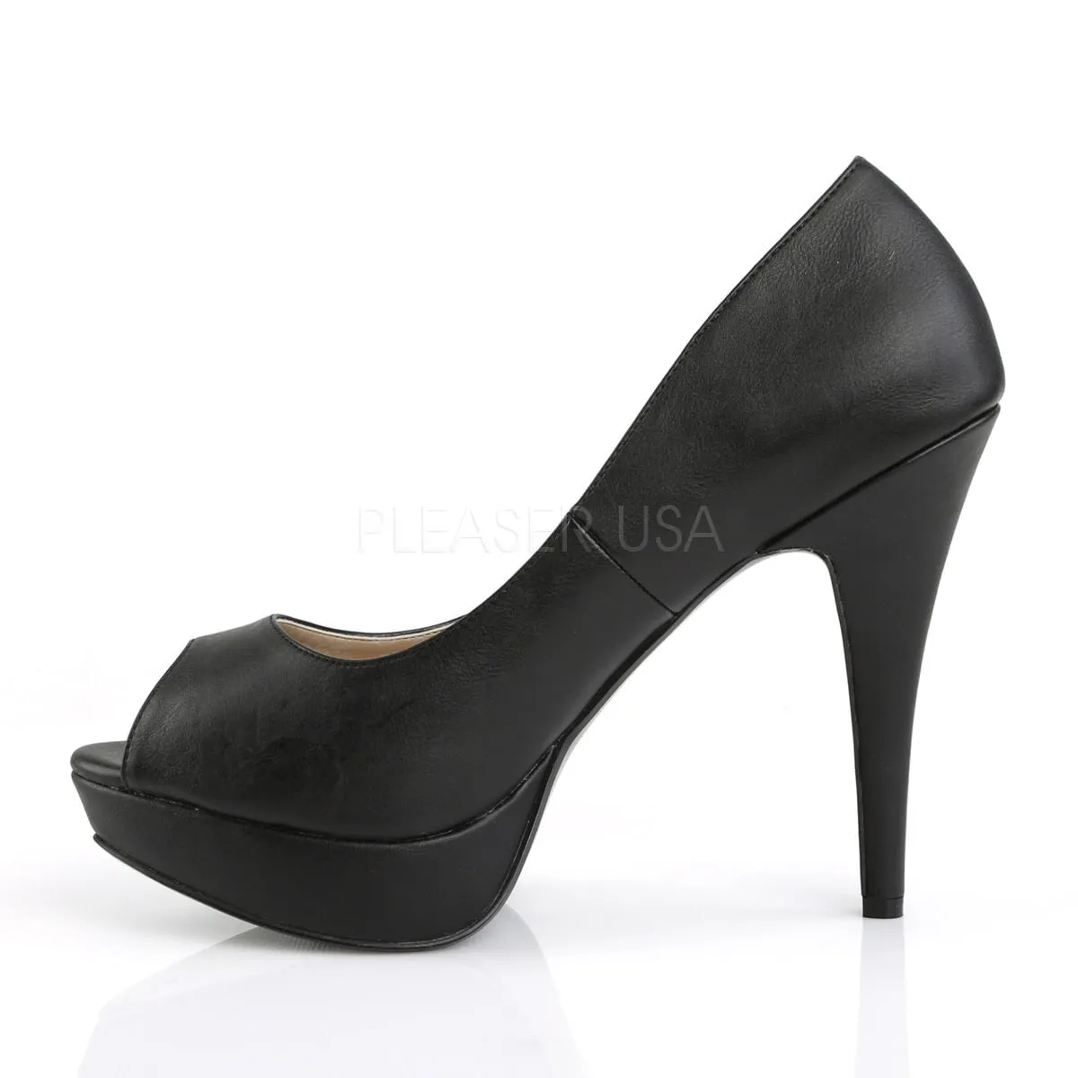 5 Inch Heel CHLOE-01 Black Pu