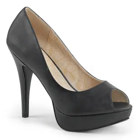 5 Inch Heel CHLOE-01 Black Pu