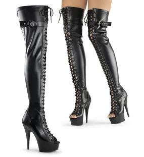 6" Lace-Up Platform Thigh Boot (DELIGHT-3025)