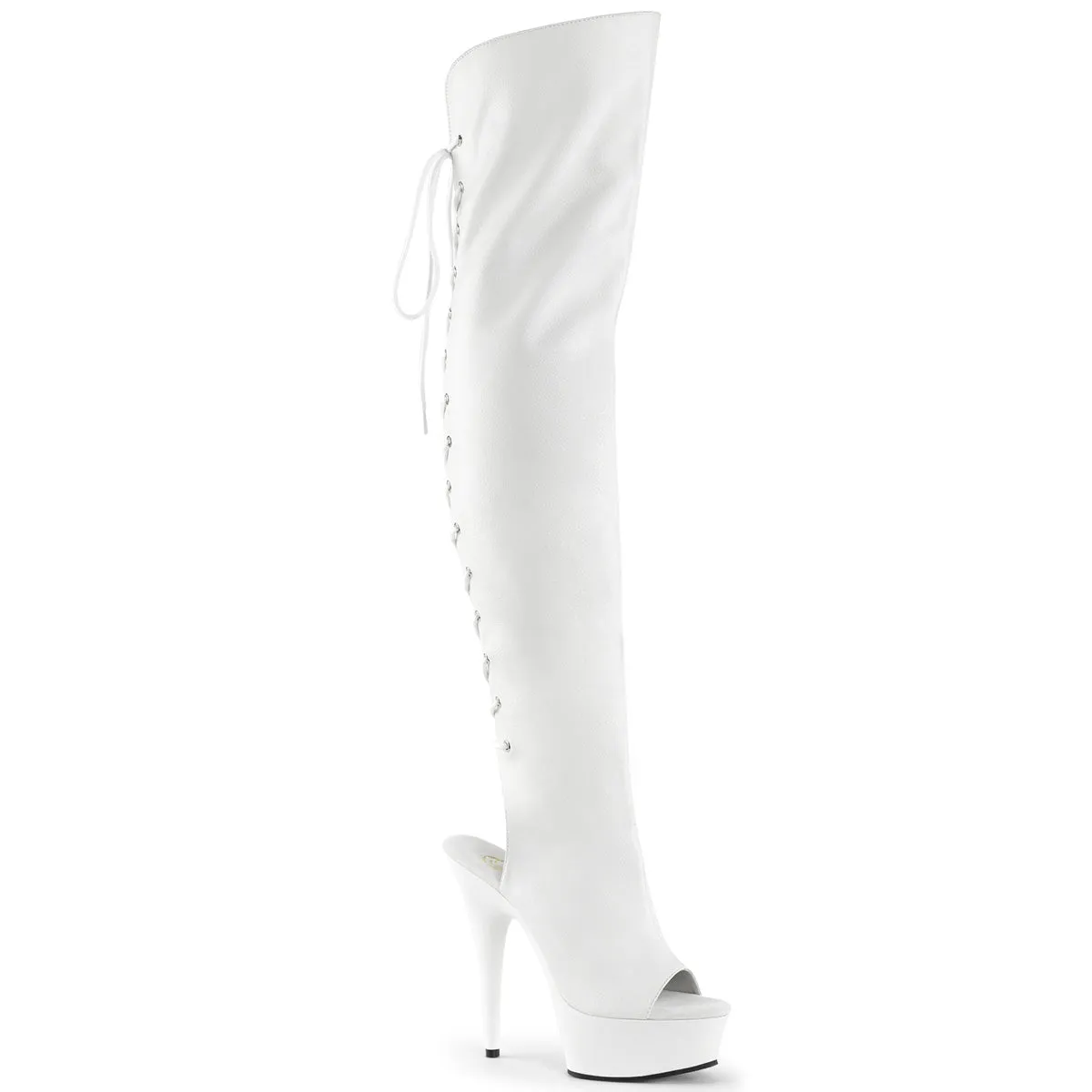 6" Open Toe Thigh Boot  (DELIGHT-3019)