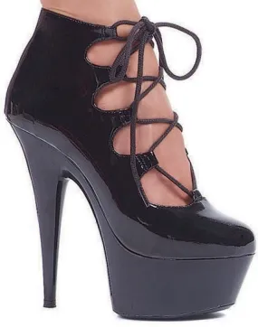 6" Stiletto Lace Up Platform (ES609-Edgy)