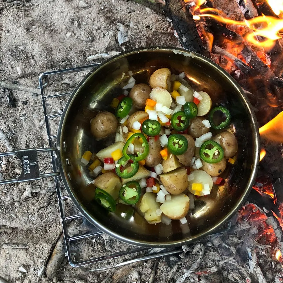 8" Skillet, Bag & Rack Combo