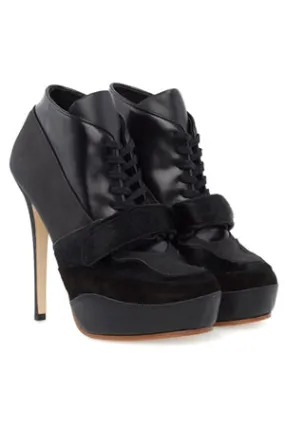 Acne Ace Leather Lace Up Bootie