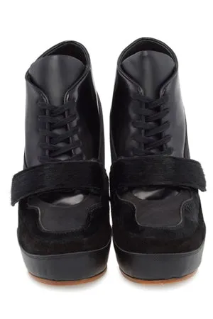 Acne Ace Leather Lace Up Bootie