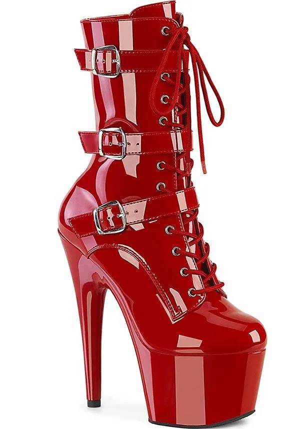 ADORE-1043 [Red Patent] | PLATFORM HEELS [PREORDER]