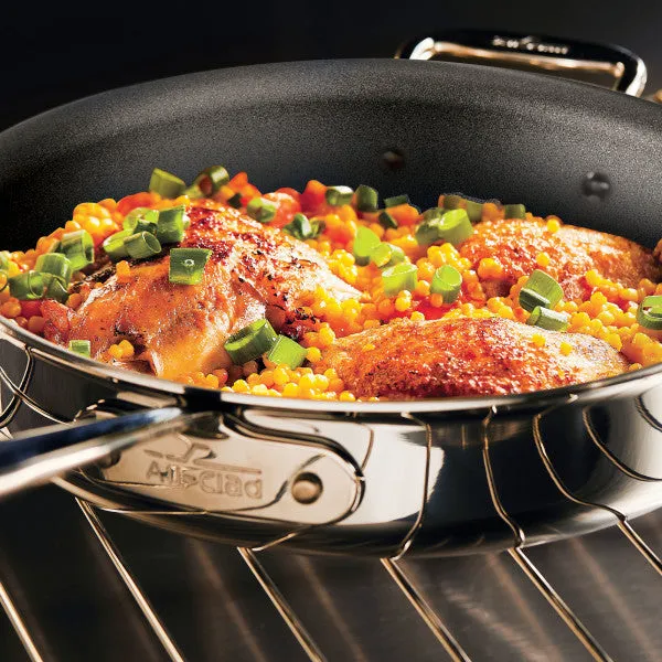 All-Clad d5 10" Fry Pan, Polished Stainless Steel