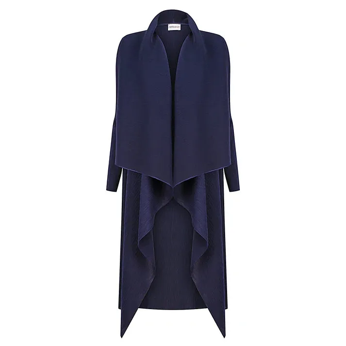 Alquema Navy Estrella Dress & Collare Coat