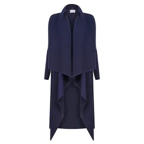 Alquema Navy Estrella Dress & Collare Coat