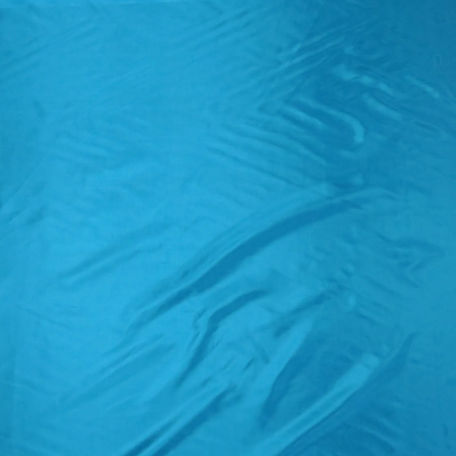 Aqua Polyester China Silk Tropic Fabric