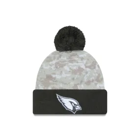 Arizona Cardinals 2024 Salute to Service Pom Knit Hat