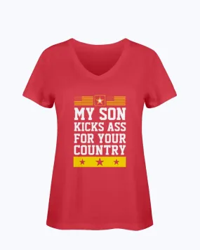 Army Mom Son Kicks Ass T-shirts