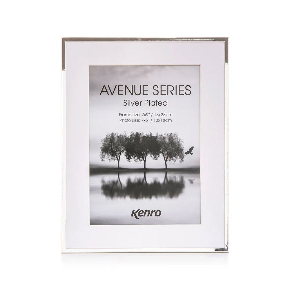 Avenue Series Silver Plated Photo Frames