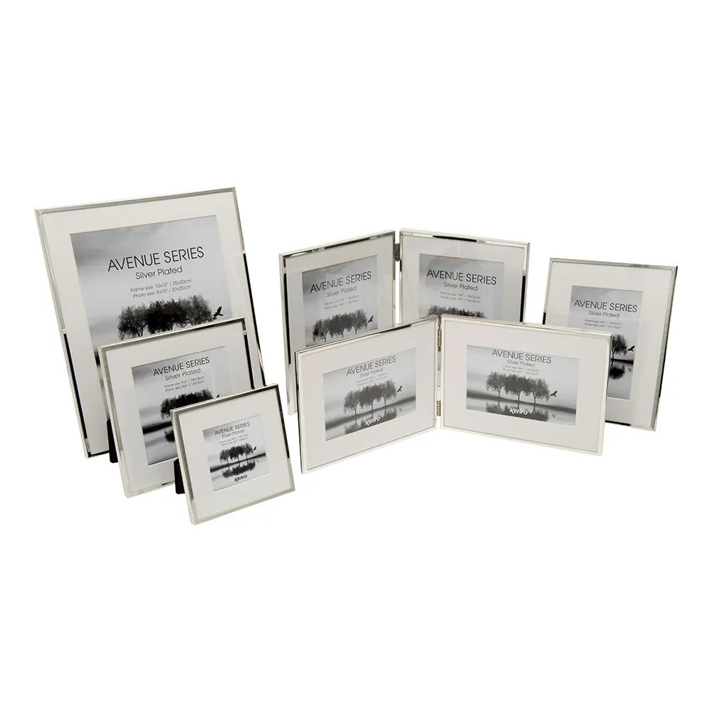 Avenue Series Silver Plated Photo Frames