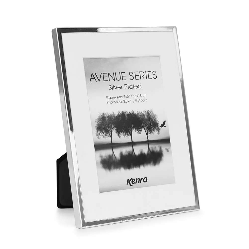 Avenue Series Silver Plated Photo Frames