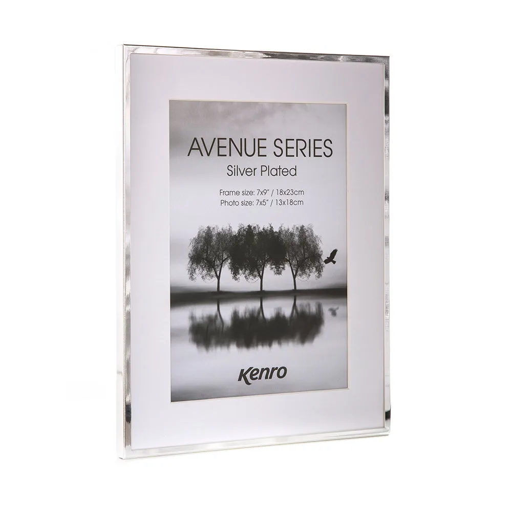 Avenue Series Silver Plated Photo Frames