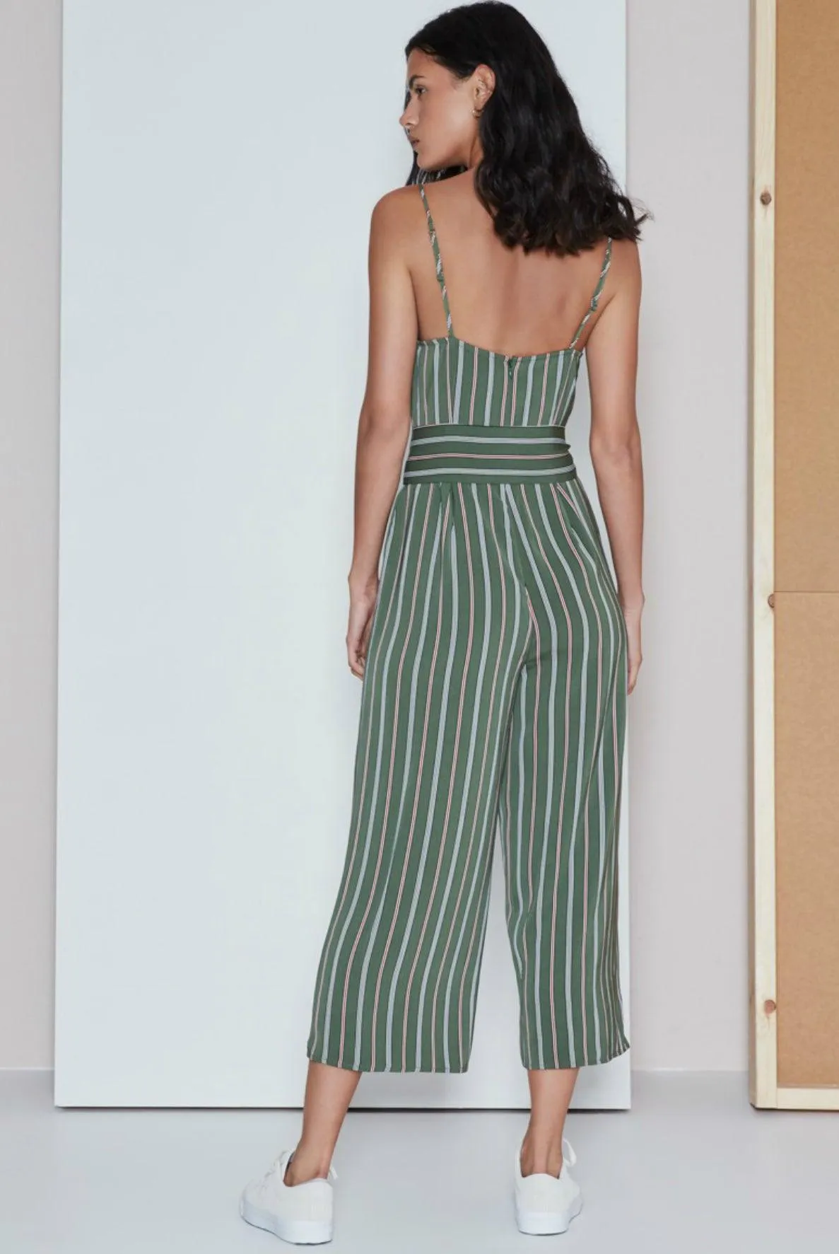 Axial Stripe Jumpsuit