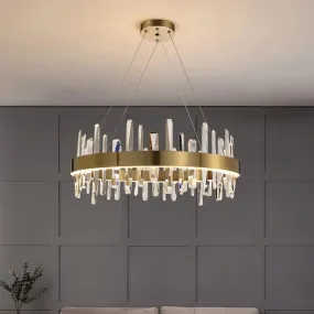 Betula Round Crystal Chandelier