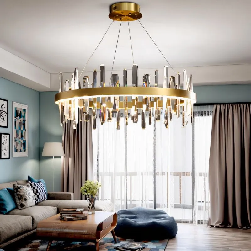 Betula Round Crystal Chandelier