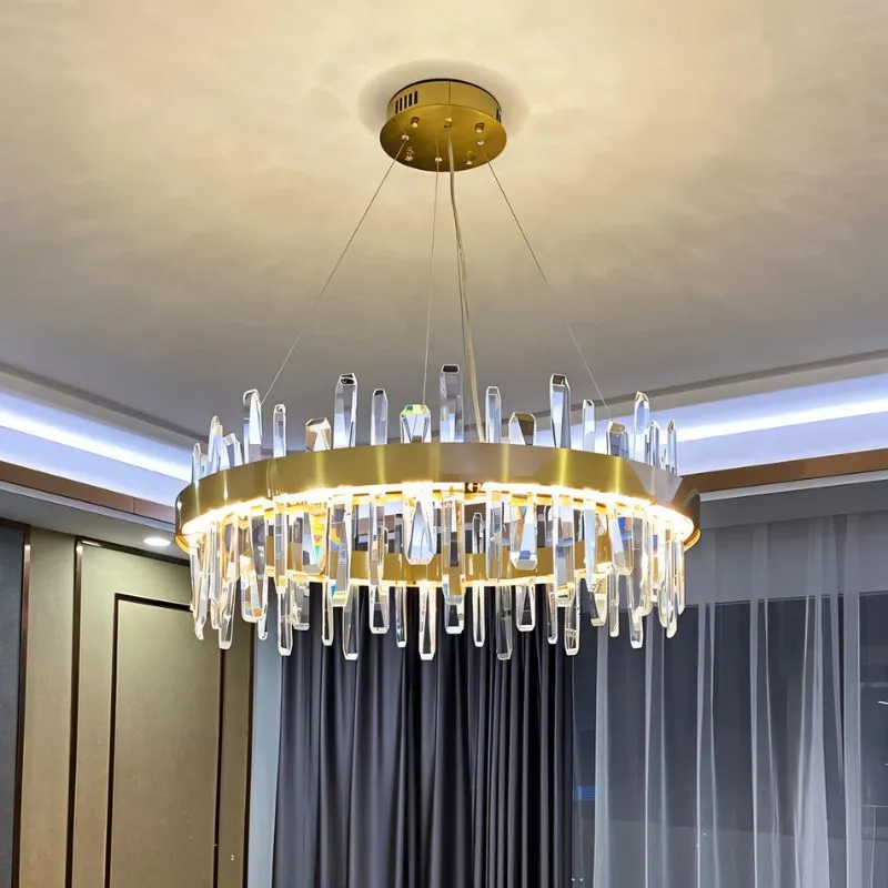 Betula Round Crystal Chandelier