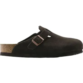 BIRKENSTOCK BOSTON MOCHA SUEDE - ADULTS