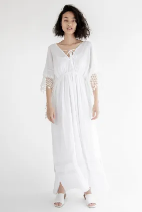 Bohemian Crochet Sleeve Details Dress Bohan