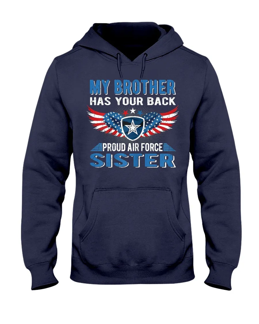 Brother Has Your Back Air Force Sister T-shirts