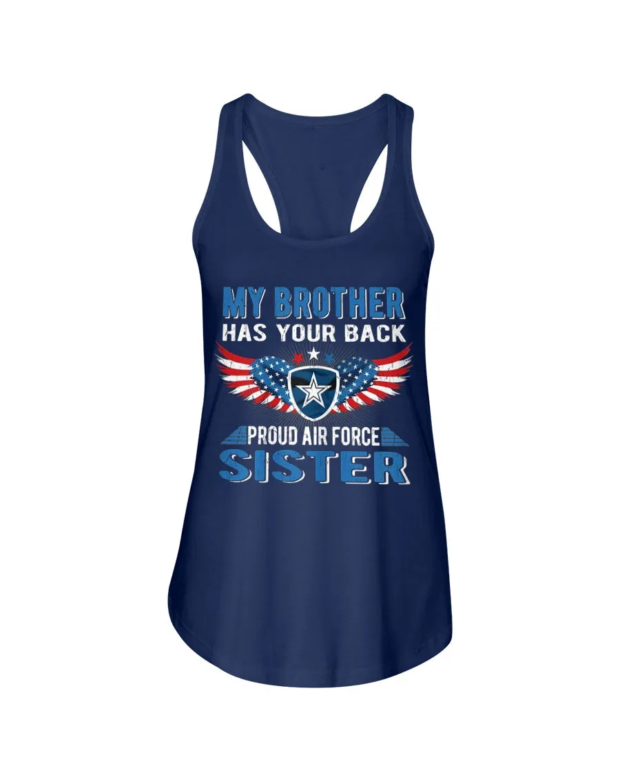 Brother Has Your Back Air Force Sister T-shirts