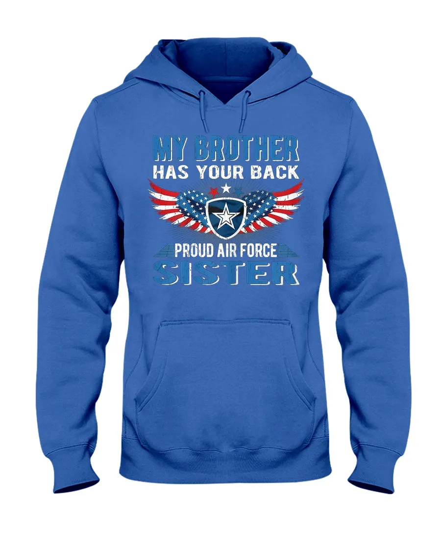 Brother Has Your Back Air Force Sister T-shirts