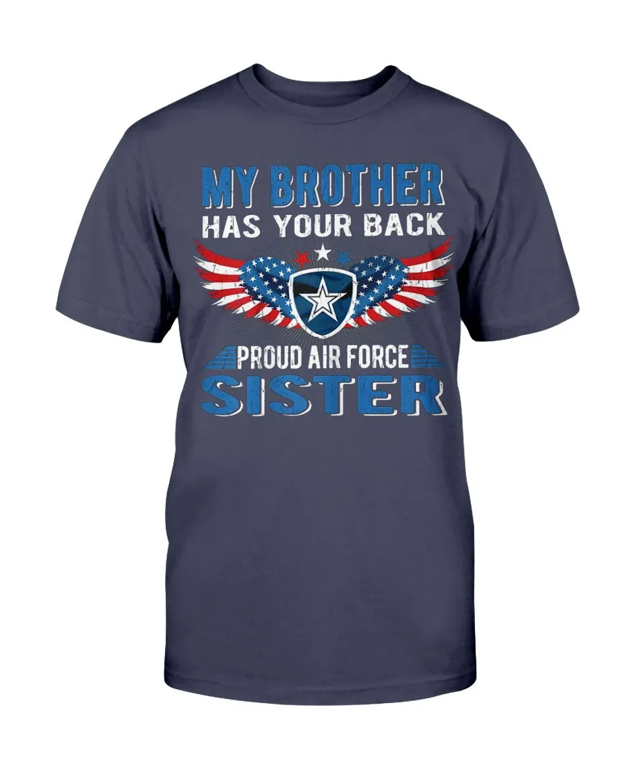 Brother Has Your Back Air Force Sister T-shirts