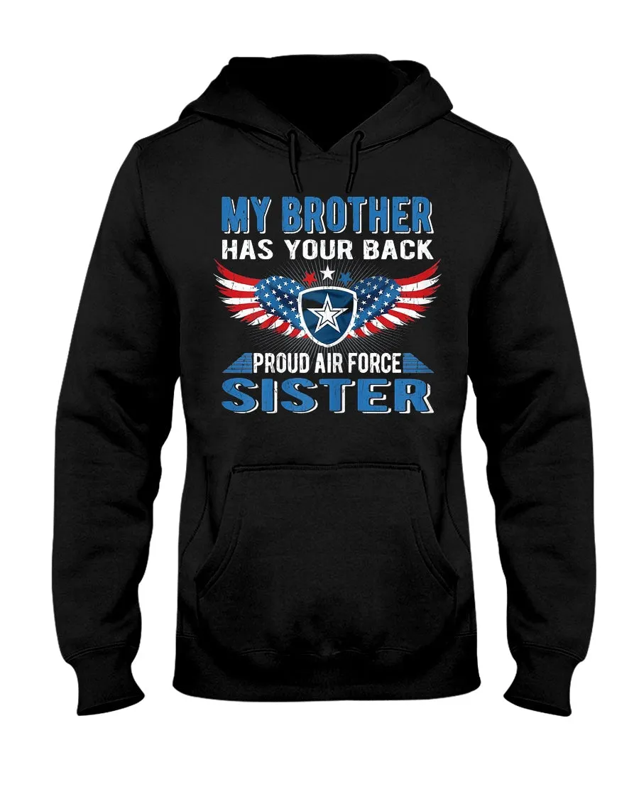 Brother Has Your Back Air Force Sister T-shirts