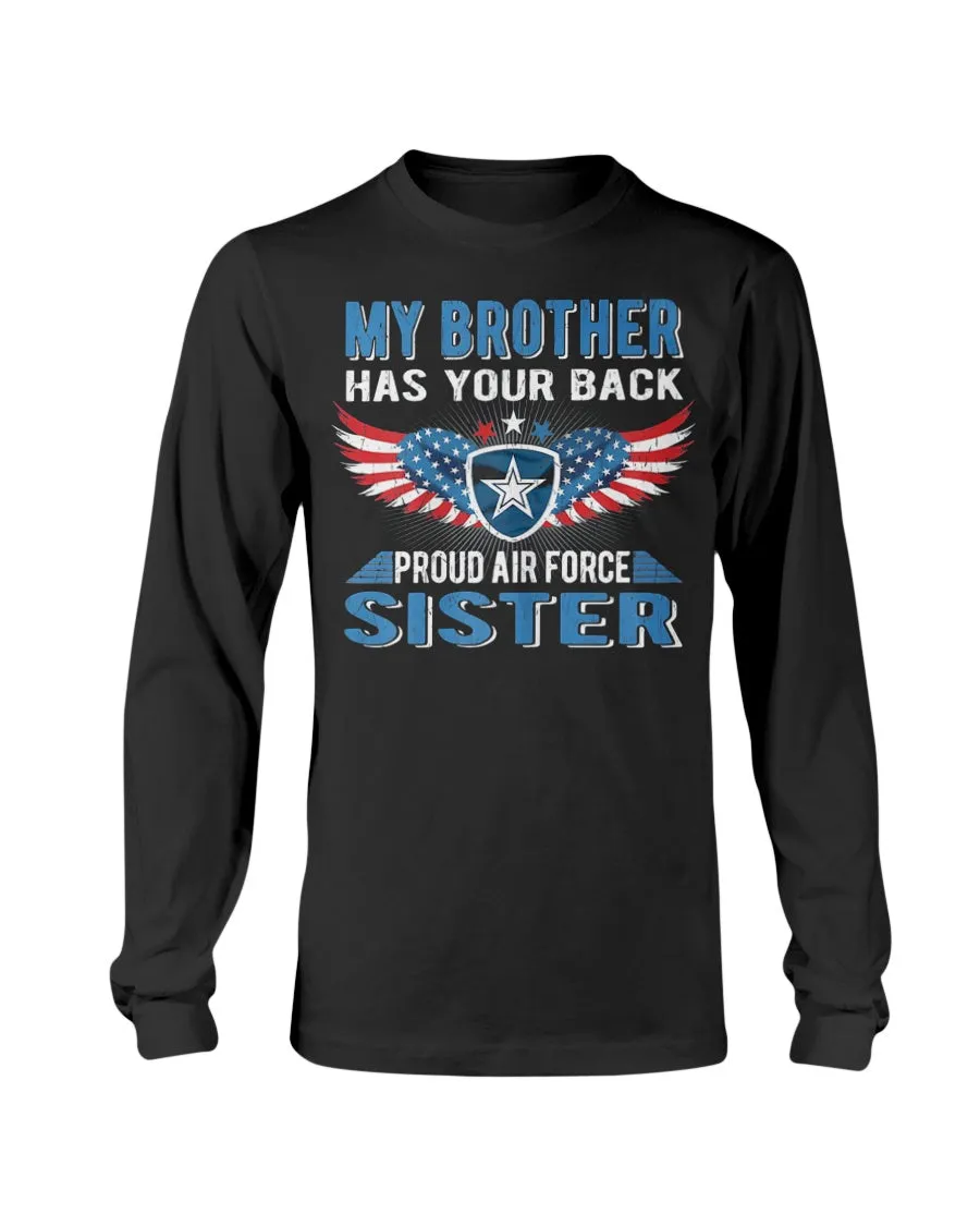 Brother Has Your Back Air Force Sister T-shirts