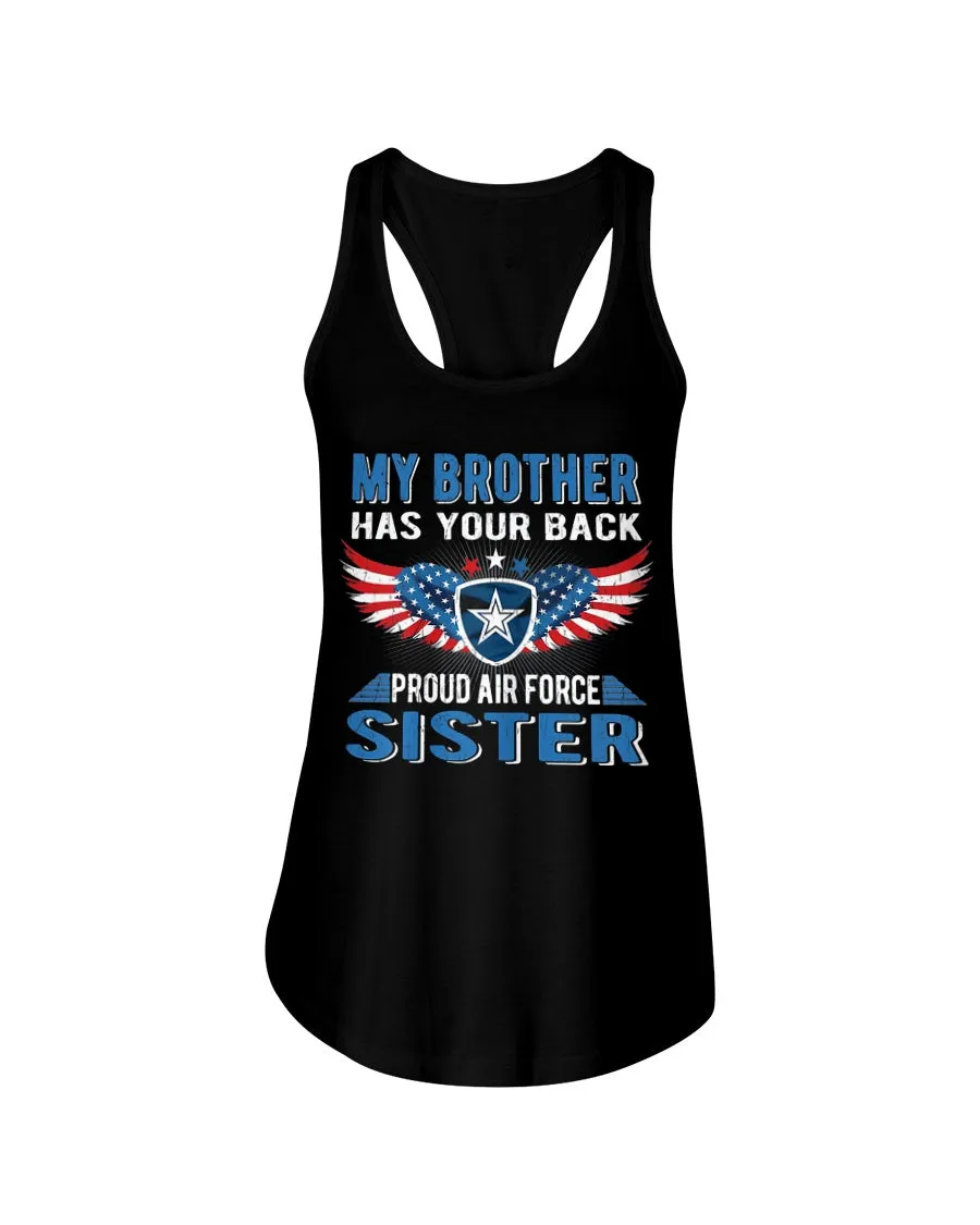 Brother Has Your Back Air Force Sister T-shirts