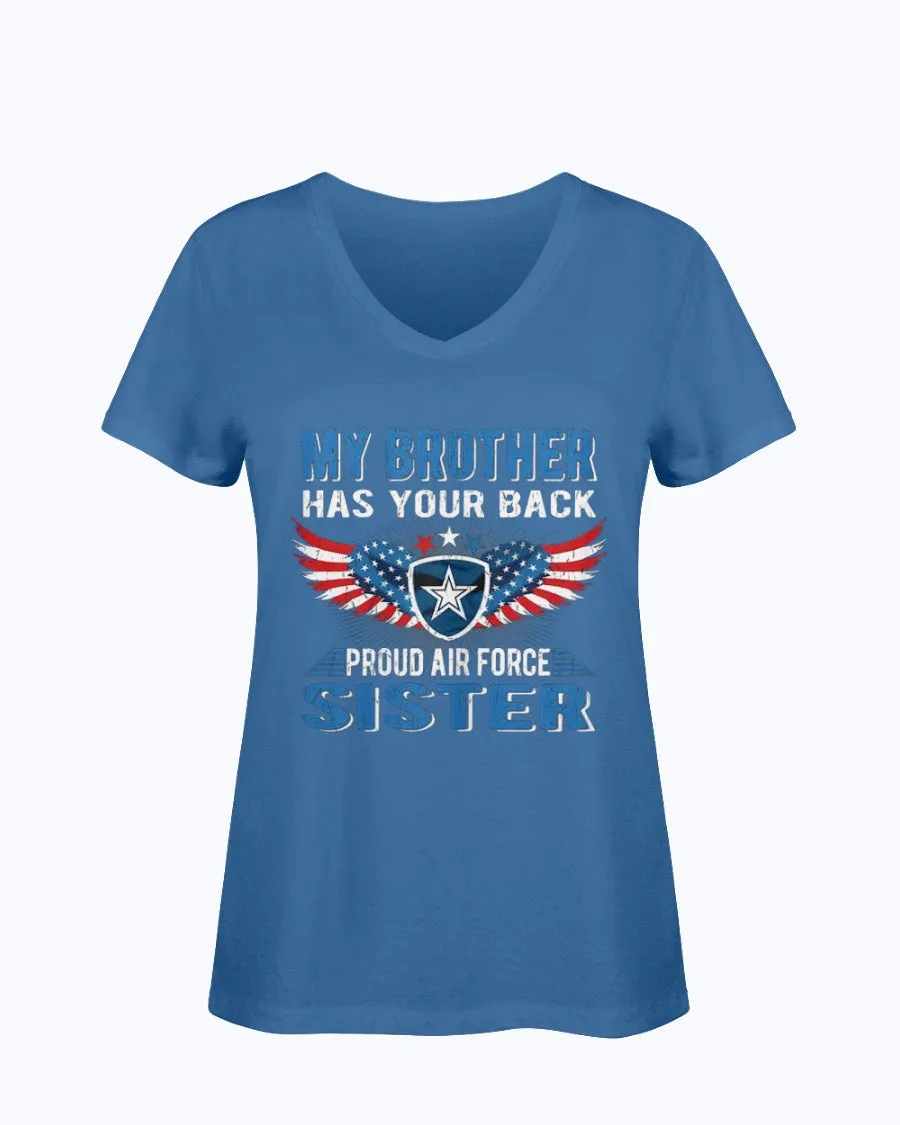 Brother Has Your Back Air Force Sister T-shirts