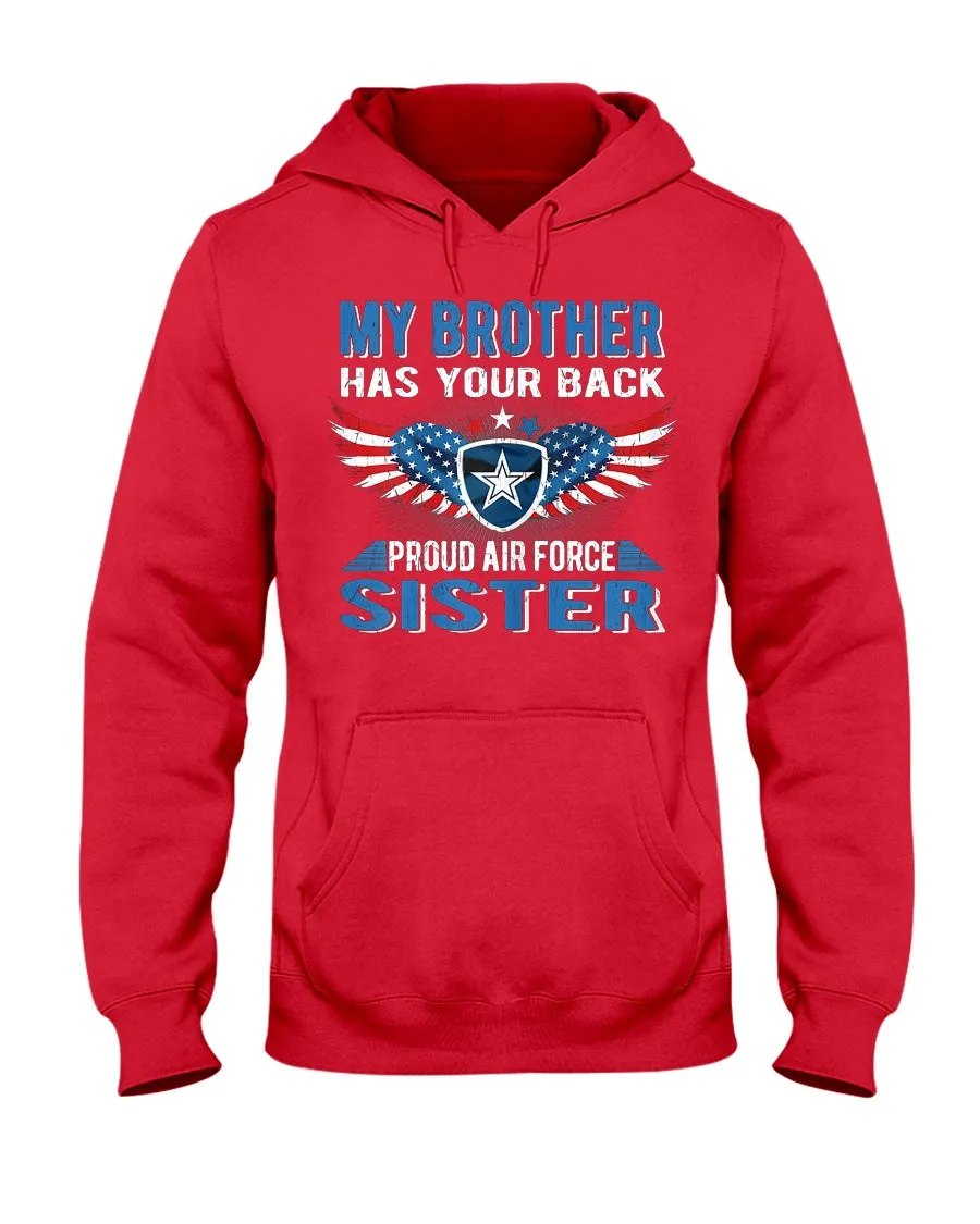 Brother Has Your Back Air Force Sister T-shirts