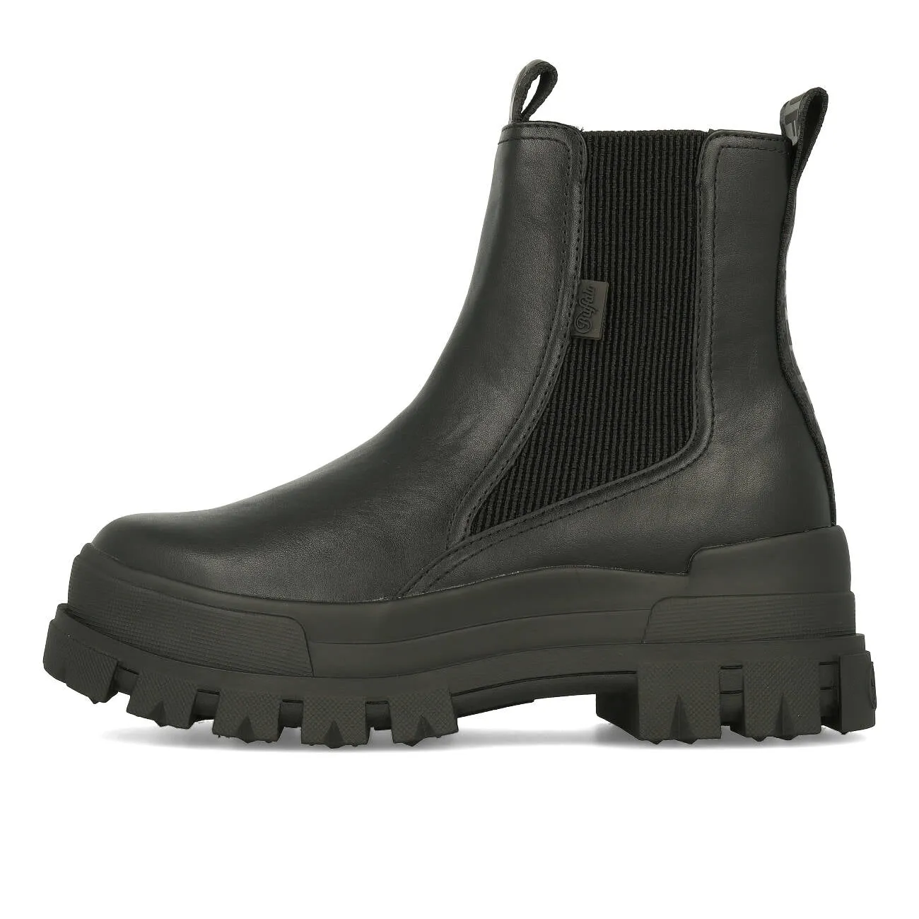 Buffalo Aspha Chelsea Boot Mid Damen Vegan Nappa Black Black