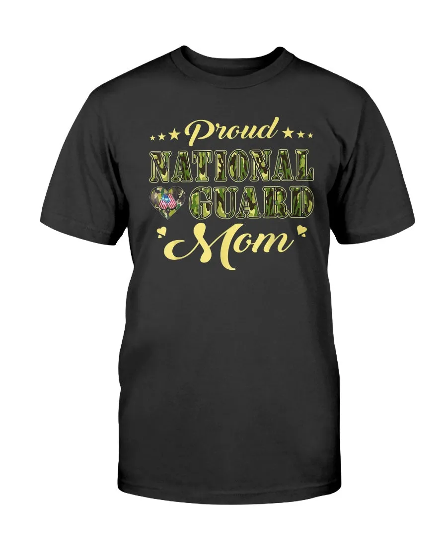 Camo Proud National Guard Mom T-shirts