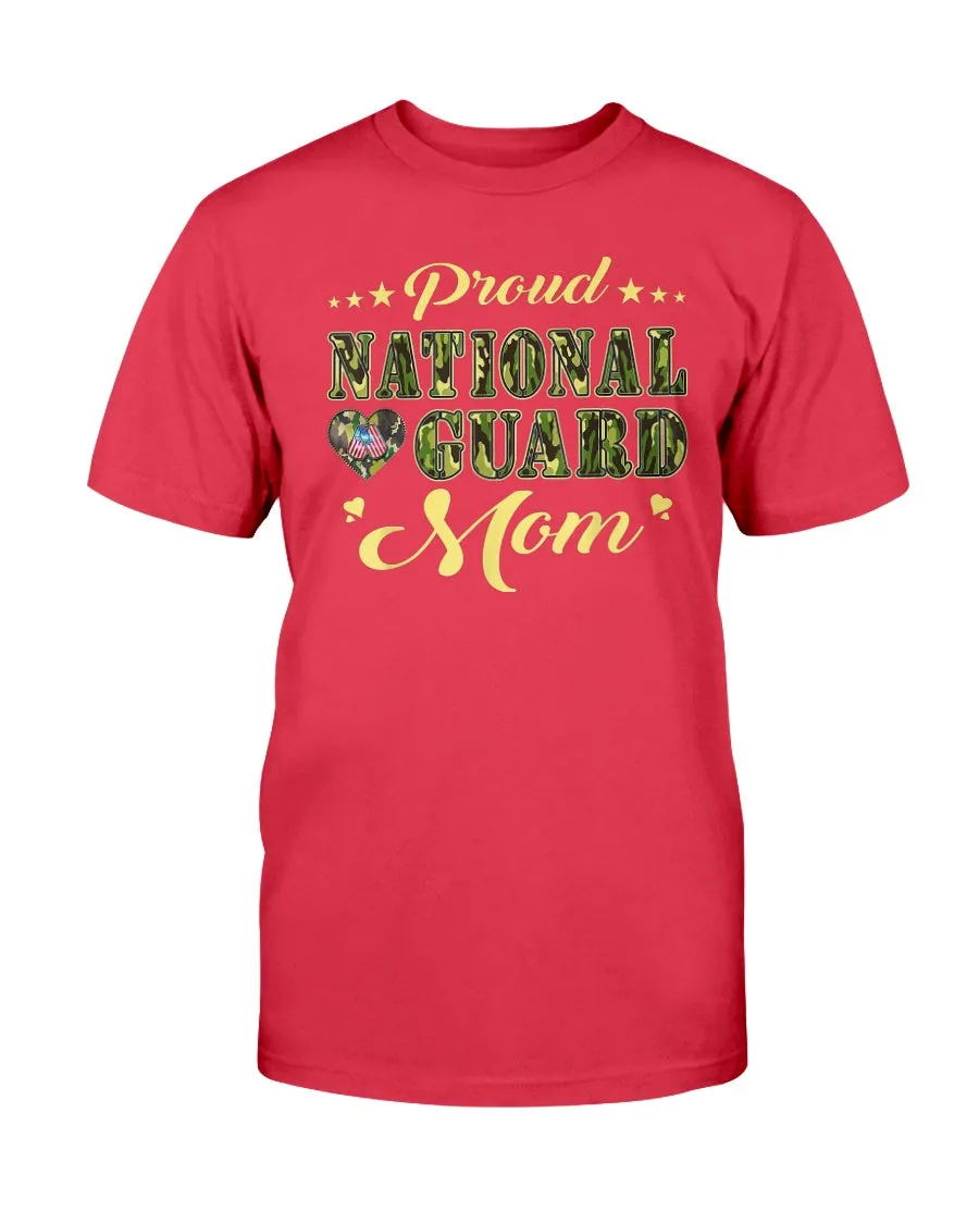 Camo Proud National Guard Mom T-shirts