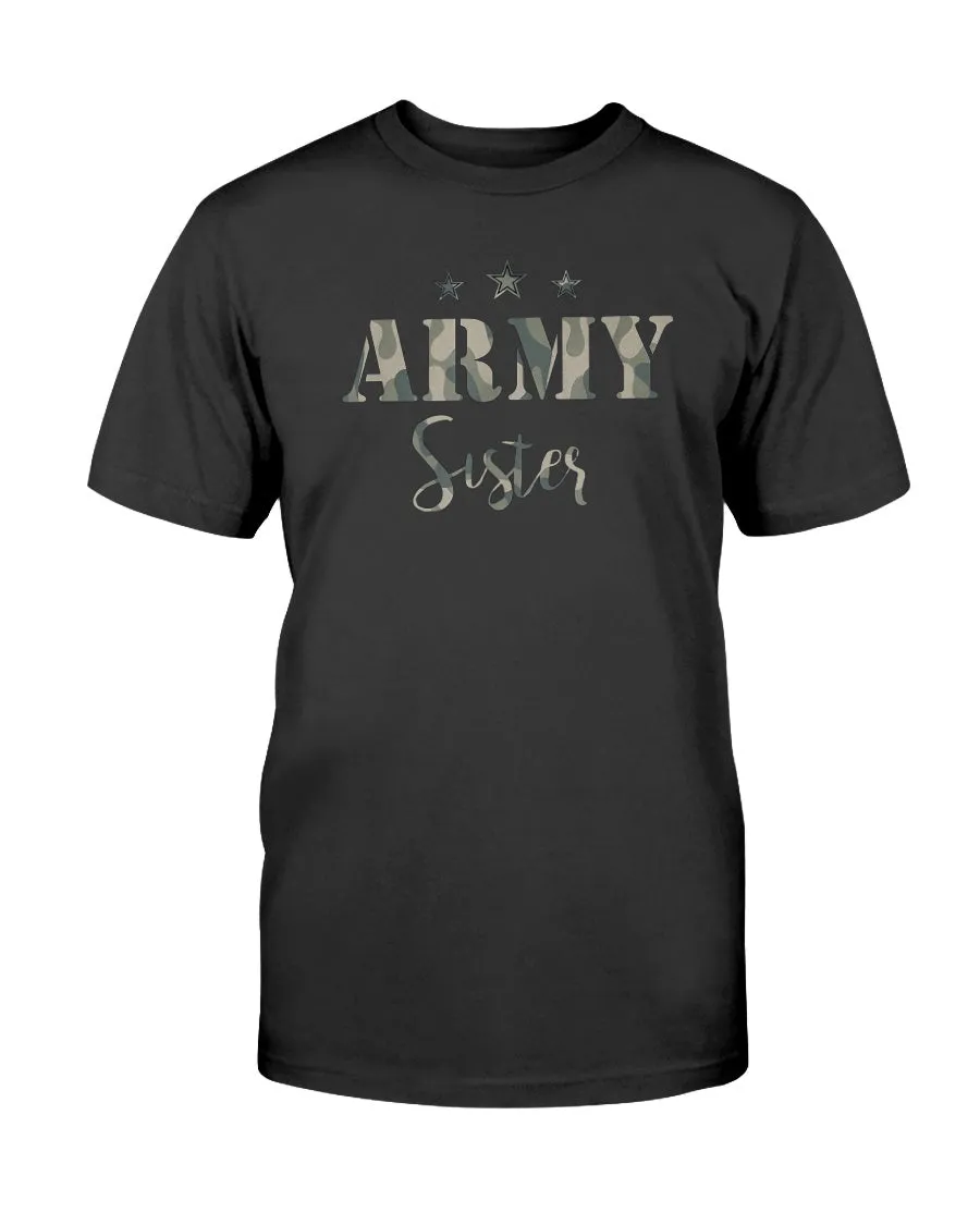 Camouflage Army Sister T-shirts