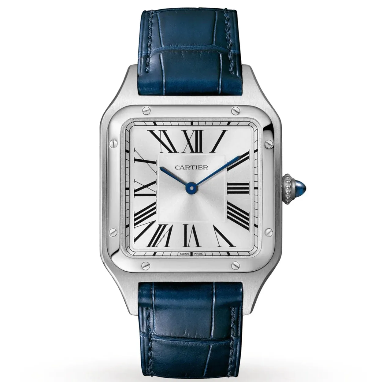 Cartier Tank Santos Dumont Ladies Silver Watch WSSA0022