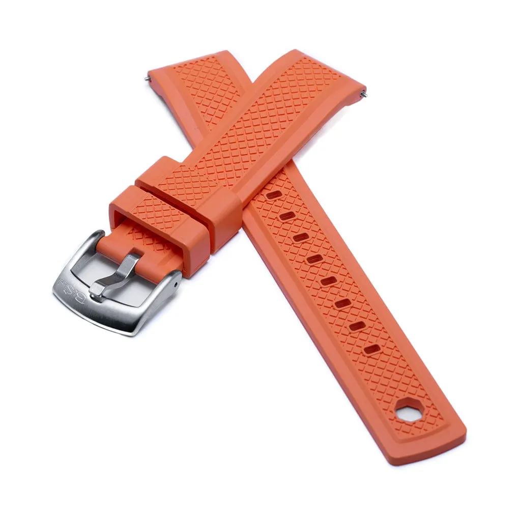 Crosshatch Rubber - Orange