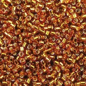 DBM0-0144, Miyuki 5.2g Silver Lined Amber