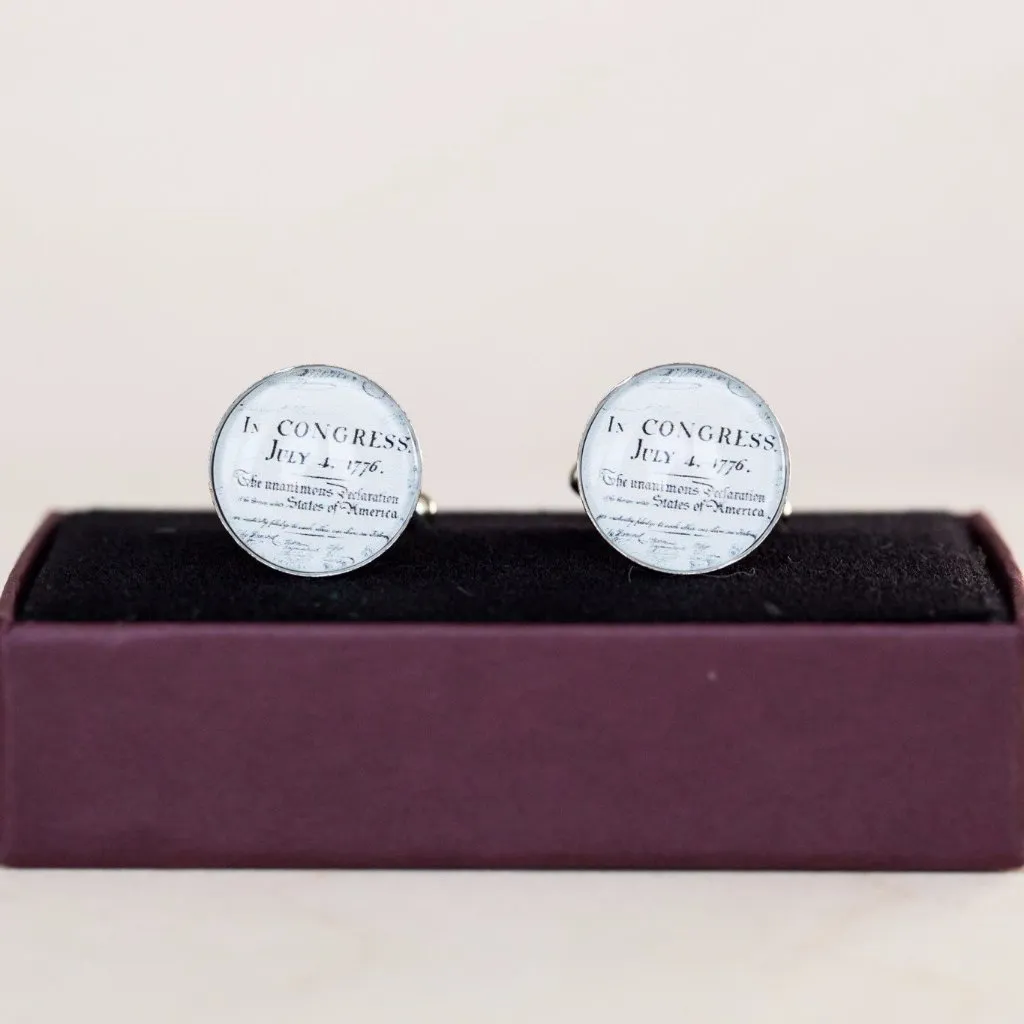 Declaration of Independence Cuff Links